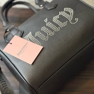 Juicy Couture Black Tote with Rhinestone Detail